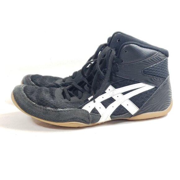 Asics Mens Size 8 Matflex 6 Wrestling Shoes Black/White Lightweight & Durable - Picture 5 of 9